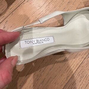 Tony Bianco Cream Heels with Bow